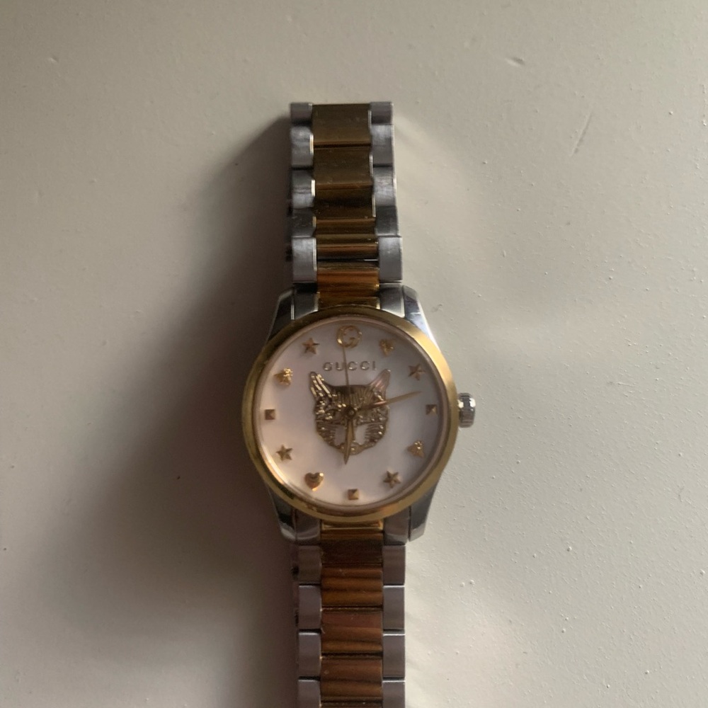 Authentic Gucci two toned watch